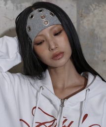 at12:03（アットイチニーゼロサン）の「【日本未発売/WEB限定】FANCY CLUB(ファンシークラブ)/アイレット リブ へアバンド/FF EYELET HAIRBAND（ヘアバンド）」