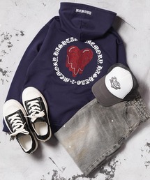 #MEMORY（メモリー）の「【MEMORY】ヘビーウェイト ドリップハート ダブルZIP パーカー / Drip Heart Double ZIP Hoodie（パーカー）」