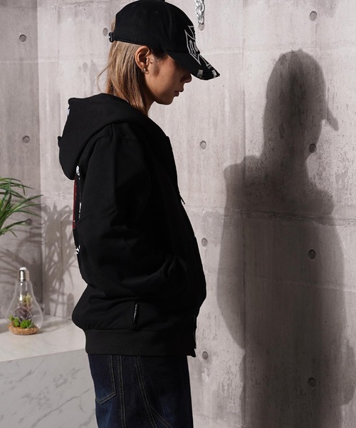 #MEMORY(メモリー)の「【MEMORY】ヘビーウェイト ドリップハート ダブルZIP パーカー / Drip Heart Double ZIP Hoodie(パーカー・メンズ・ネイビー/ブラック/グレー・L/S/M)」の8枚目の写真