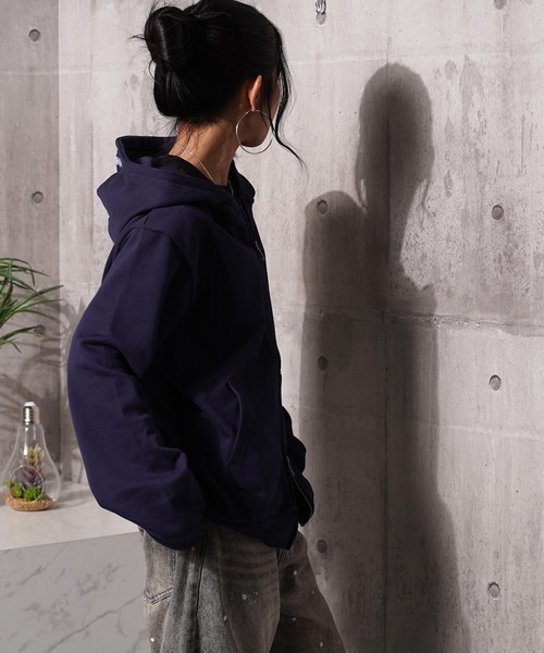 #MEMORY(メモリー)の「【MEMORY】ヘビーウェイト ドリップハート ダブルZIP パーカー / Drip Heart Double ZIP Hoodie(パーカー・メンズ・ネイビー/ブラック/グレー・L/S/M)」の22枚目の写真