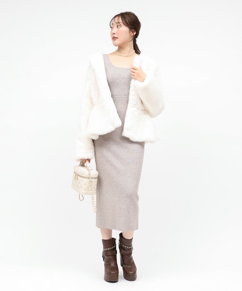 セール】ペプラムファージャケット（その他アウター）｜ROYAL PARTY