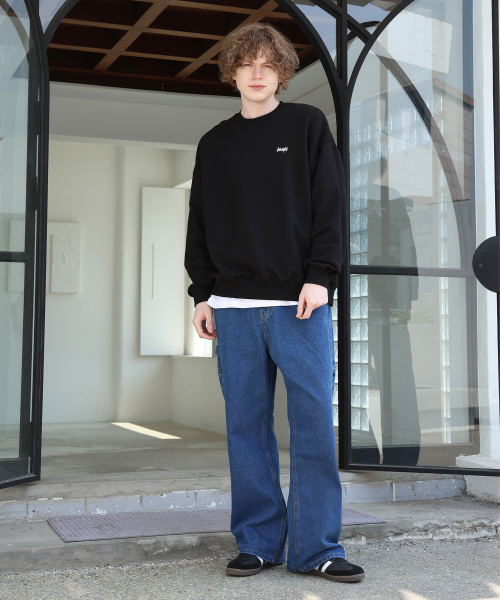 GHOST REPUBLIC（ゴーストリパブリック）の「カーペンター ワイドデニムパンツ GLP-514（デニムパンツ・レディース・ブラック系その他/ブルー系その他・SMALL/MEDIUM/LARGE/X-LARGE/XX-LARGE）」の12枚目の写真