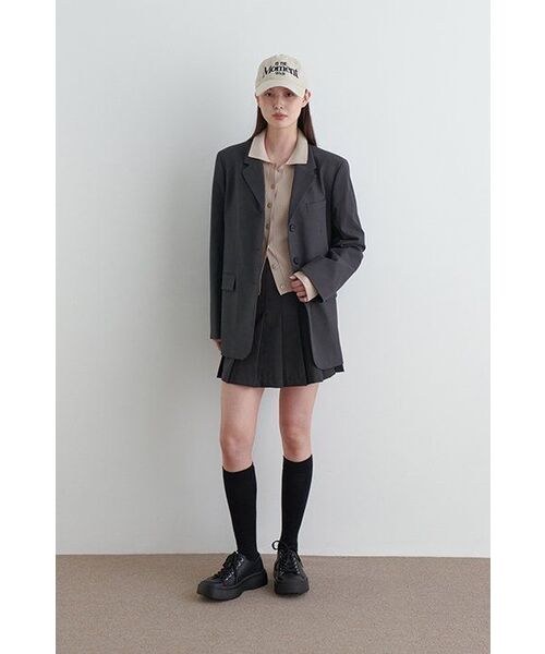 MUSINSA STANDARD WOMAN（ムシンサスタンダードウーマン）の「ウィメンズリブスリムカラーガーディガン[ライトベージュ]（カーディガン/ボレロ・レディース・その他・SMALL/MEDIUM/LARGE/X-SMALL）」の9枚目の写真