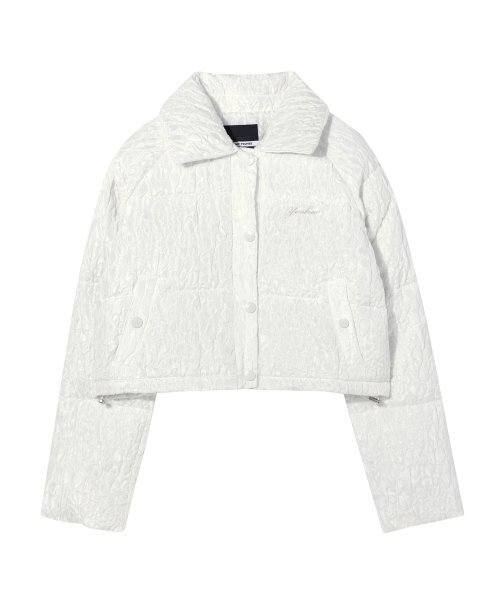 YOUHEE(ユヒ)の「YOUHEE FLOWER CROP DOWN JUMPER WHITE(ダウンジャケット/コート・レディース・その他・FREE)」の2枚目の写真