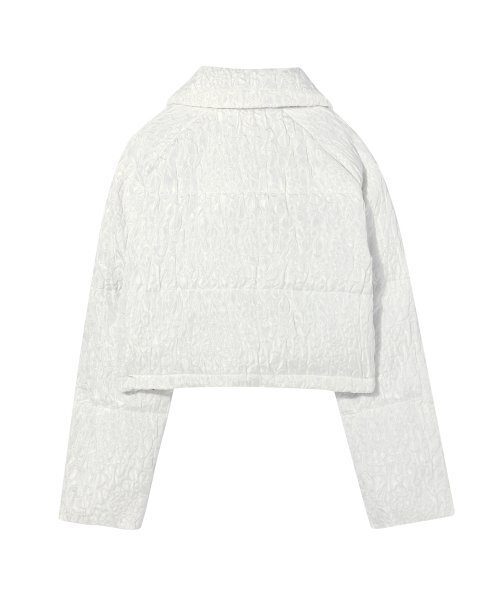 YOUHEE(ユヒ)の「YOUHEE FLOWER CROP DOWN JUMPER WHITE(ダウンジャケット/コート・レディース・その他・FREE)」の3枚目の写真