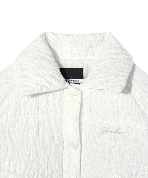 YOUHEE(ユヒ)の「YOUHEE FLOWER CROP DOWN JUMPER WHITE(ダウンジャケット/コート・レディース・その他・FREE)」の4枚目の写真