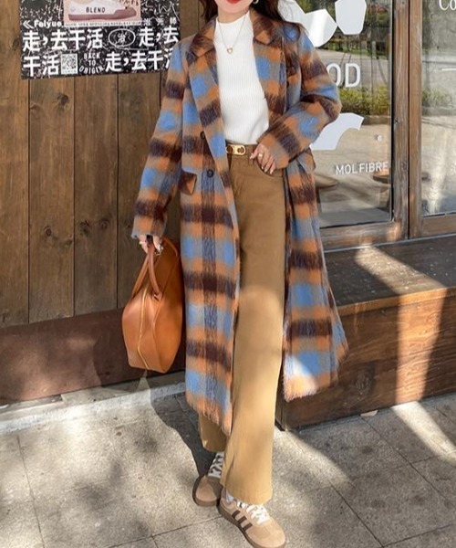 FAVORITO(ファヴォリート)の「ハーフネックニットトップス(ニット/セーター・レディース・ホワイト/ブラック/ベージュ/ブラウン・F)」の6枚目の写真