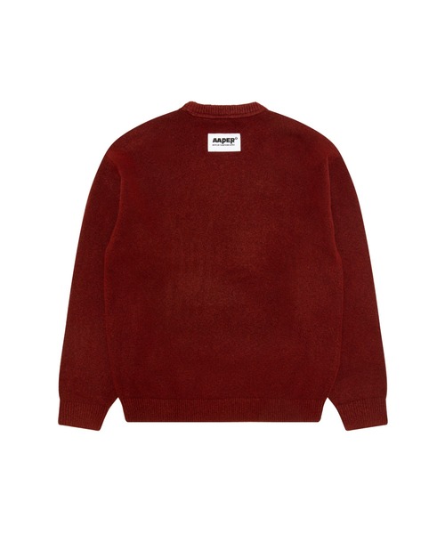 AAPE BY A BATHING APE（エーエイプバイアベイシングエイプ）の「AAPER KNIT（ニット/セーター・メンズ・オフホワイト/バーガンディー・X-LARGE/MEDIUM/LARGE/SMALL）」の5枚目の写真