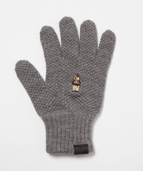 INFIELDER DESIGN（インフィールダーデザイン）の「【別注】＜INFIELDER DESIGN＞ベアー ニット グローブ -タッチスクリーン-（手袋・メンズ・ブラック/グレー系/ダークブラウン/パープル・FREE）」の8枚目の写真