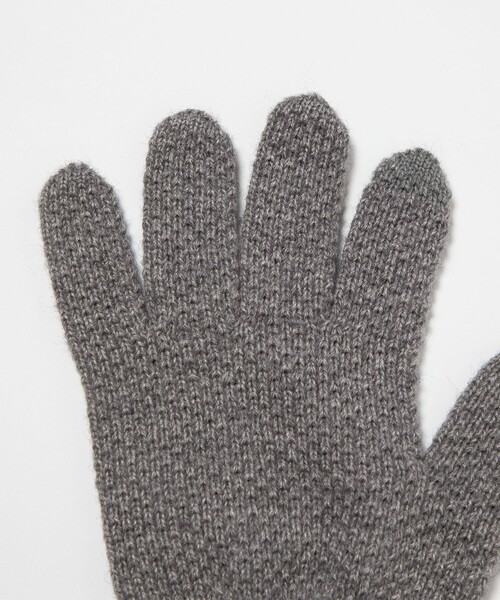INFIELDER DESIGN（インフィールダーデザイン）の「【別注】＜INFIELDER DESIGN＞ベアー ニット グローブ -タッチスクリーン-（手袋・メンズ・ブラック/グレー系/ダークブラウン/パープル・FREE）」の9枚目の写真
