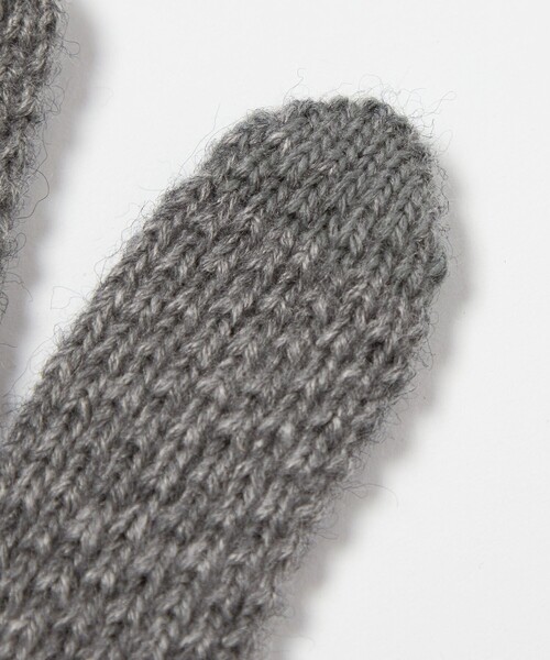 INFIELDER DESIGN（インフィールダーデザイン）の「【別注】＜INFIELDER DESIGN＞ベアー ニット グローブ -タッチスクリーン-（手袋・メンズ・ブラック/グレー系/ダークブラウン/パープル・FREE）」の10枚目の写真