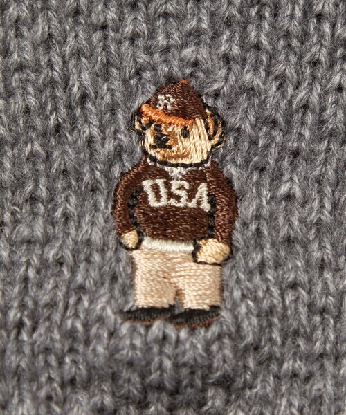 INFIELDER DESIGN（インフィールダーデザイン）の「【別注】＜INFIELDER DESIGN＞ベアー ニット グローブ -タッチスクリーン-（手袋・メンズ・ブラック/グレー系/ダークブラウン/パープル・FREE）」の12枚目の写真