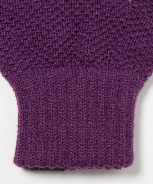 INFIELDER DESIGN（インフィールダーデザイン）の「【別注】＜INFIELDER DESIGN＞ベアー ニット グローブ -タッチスクリーン-（手袋・メンズ・ブラック/グレー系/ダークブラウン/パープル・FREE）」の19枚目の写真