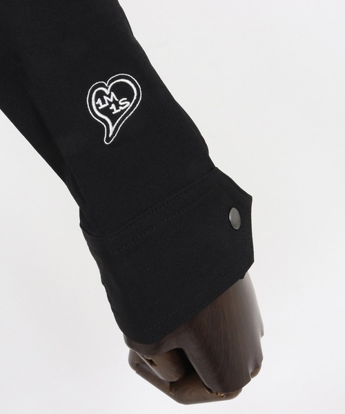 1minute 1second(ワンミニットワンセカンド)の「mpa4000-cursive embroidery nylon jersey hoodie パーカー(1M26H010)(パーカー・メンズ・ブラック/ネイビー/ホワイト・S/M/L/XL)」の21枚目の写真
