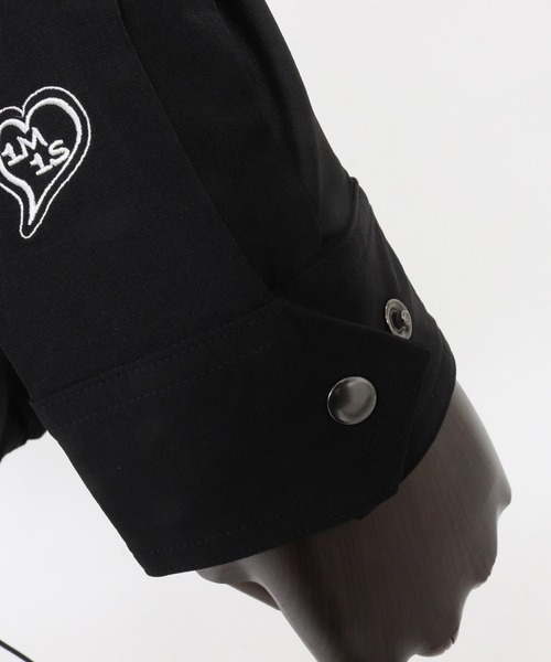 1minute 1second(ワンミニットワンセカンド)の「mpa4000-cursive embroidery nylon jersey hoodie パーカー(1M26H010)(パーカー・メンズ・ブラック/ネイビー/ホワイト・S/M/L/XL)」の22枚目の写真