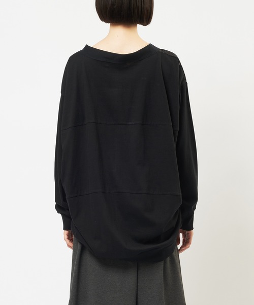 gomme（ゴム）の「バルーンメッシュカーディガン（カーディガン/ボレロ・レディース・ブラック・MEDIUM）」の8枚目の写真