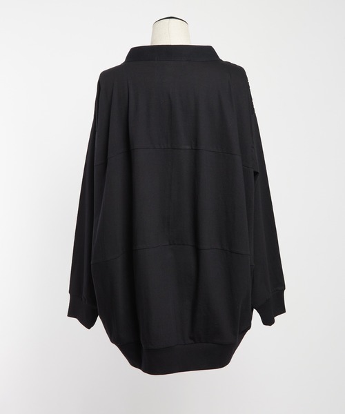 gomme（ゴム）の「バルーンメッシュカーディガン（カーディガン/ボレロ・レディース・ブラック・MEDIUM）」の11枚目の写真