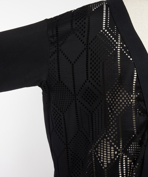 gomme（ゴム）の「バルーンメッシュカーディガン（カーディガン/ボレロ・レディース・ブラック・MEDIUM）」の16枚目の写真