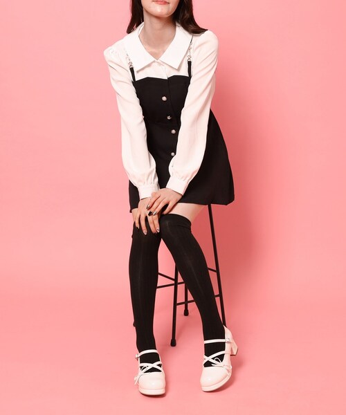 cs T&P(シーエスティーアンドピー)の「バレエコアリボン付きパンプス(パンプス・レディース・ダークブラウン系1/アイボリー系1/ブラック系1/ワイン系3・S/M/L/LL)」の7枚目の写真
