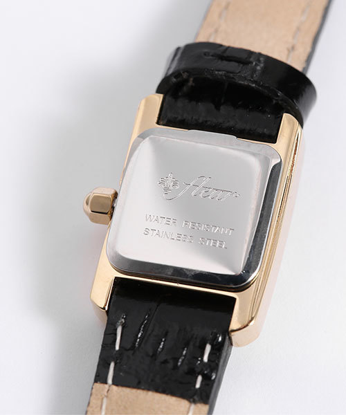 Fleur（フルール）の「fleur Stock lether belt（アナログ腕時計