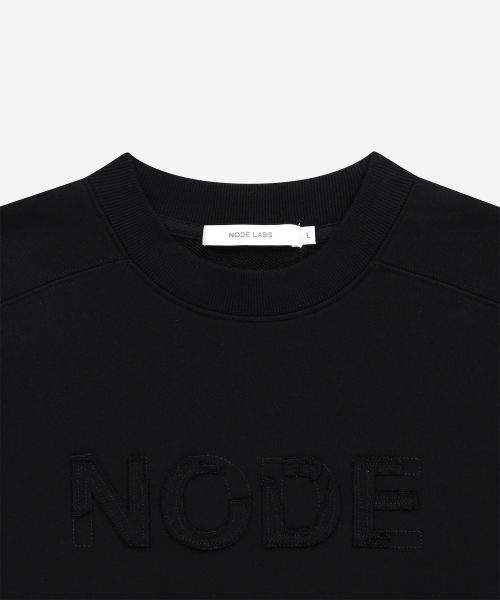 NODE LABS(ノードラボ)の「DEV:7 アプリケロゴスウェットマンツーマン_ブラック(スウェット・レディース・その他・SMALL/MEDIUM/LARGE/X-LARGE)」の4枚目の写真