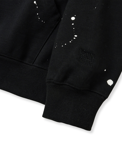 BROWNBREATH（ブラウンブレス）の「PAINTED HOODIE - BLACK（パーカー・レディース・その他・X-LARGE/LARGE/MEDIUM/SMALL）」の2枚目の写真