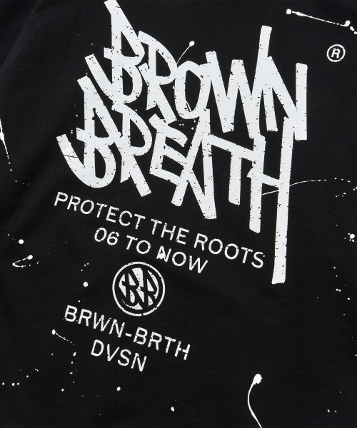 BROWNBREATH（ブラウンブレス）の「PAINTED HOODIE - BLACK（パーカー・レディース・その他・X-LARGE/LARGE/MEDIUM/SMALL）」の3枚目の写真
