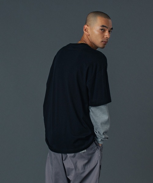 XLARGE(エクストララージ)の「LAYERED L/S TEE(Tシャツ/カットソー・メンズ・ブラック/ブラウン/グリーン・S/M/L/XL)」の5枚目の写真