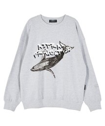 ASTRAL PROJECTION（アストラルプロジェクション）の「ウェイルオーバーサイズドロップショルダースウェット_ホワイトメランジ（スウェット）」