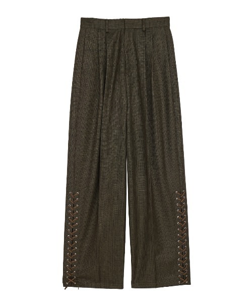 最終価格【新作タグ付き】elchele LACE UP BARREL PANTS LACE UP BARREL PANTS（スラックス）｜ELCHELE（エルチェレ）の