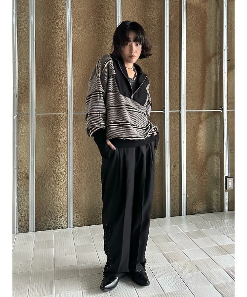 最終価格【新作タグ付き】elchele LACE UP BARREL PANTS LACE UP BARREL PANTS（スラックス）｜ELCHELE（エルチェレ）の