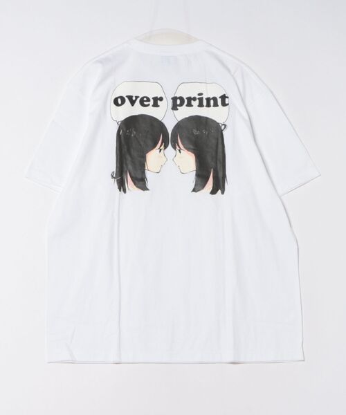 over print(オーバープリント)の「overprint/オーバープリント/each other Tee(charcoal)(Tシャツ/カットソー・レディース・ブラック/ホワイト・XL/M/L/S)」の1枚目の写真
