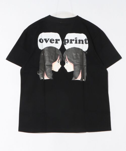 over print(オーバープリント)の「overprint/オーバープリント/each other Tee(charcoal)(Tシャツ/カットソー・レディース・ブラック/ホワイト・XL/M/L/S)」の2枚目の写真