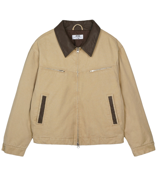 FDR（エフディーアール）の「Vintage Wash Trucker Quilting Jacket Beige（デニムジャケット・メンズ・その他・SMALL/MEDIUM/LARGE）」の2枚目の写真