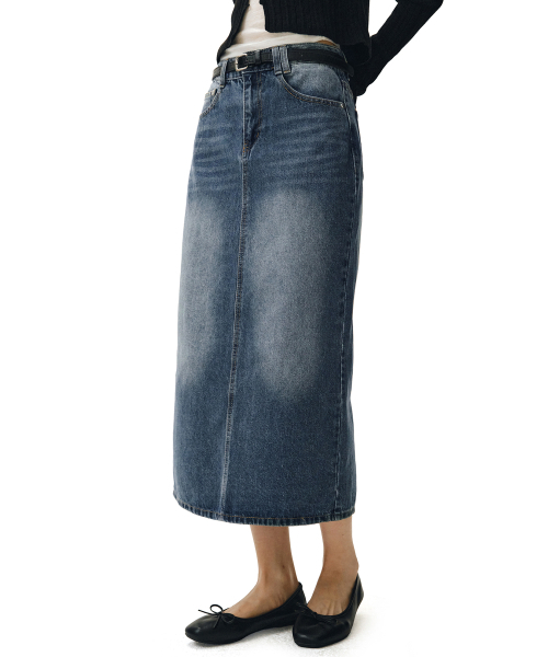 DECET WOMEN(デケット ウーマン)の「シグネチャーロングスカート DCSK003BlueB(スカート・レディース・その他・SMALL/MEDIUM/LARGE/X-SMALL)」の2枚目の写真