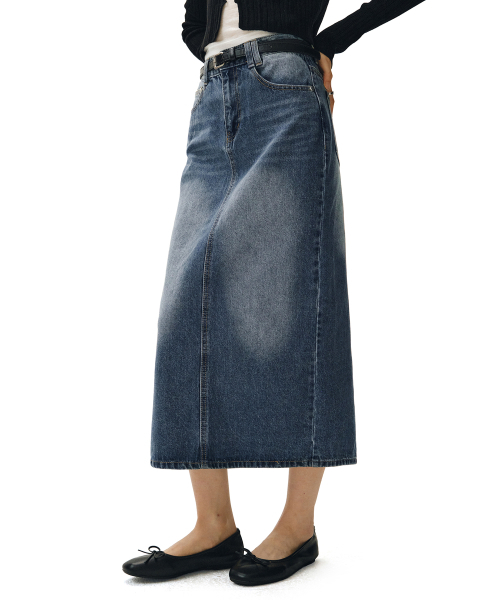 DECET WOMEN(デケット ウーマン)の「シグネチャーロングスカート DCSK003BlueB(スカート・レディース・その他・SMALL/MEDIUM/LARGE/X-SMALL)」の3枚目の写真