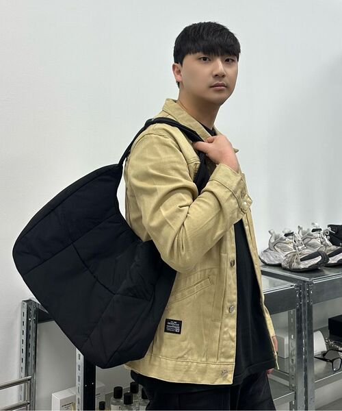 PAPERBOY(ペーパーボーイ)の「キルティングポケットクロスバッグ-ブラック(ショルダーバッグ・レディース・その他・FREE)」の7枚目の写真