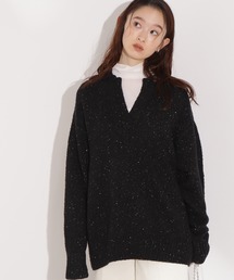 N.（N. Natural Beauty Basic） | スパンコールスキッパーニット(ニット/セーター)