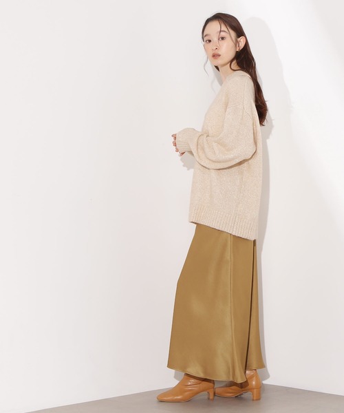 N.（N. Natural Beauty Basic）（エヌエヌナチュラルビューティーベーシック）の「スパンコールスキッパーニット（ニット/セーター・レディース・ブルー/ブラック/ベージュ・FREE）」の19枚目の写真