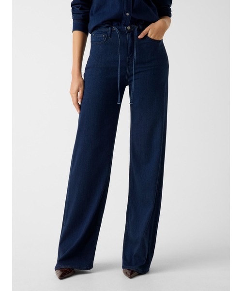 Guess(ゲス)の「BLOSSOM Wide Leg デニムパンツ ワイドジーンズ レディース(デニムパンツ・レディース・インディゴブルー・26inch/25inch/27inch/24inch)」の6枚目の写真