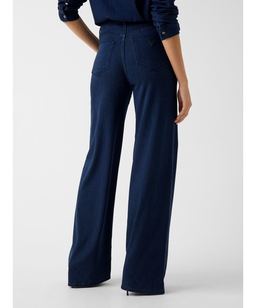 Guess(ゲス)の「BLOSSOM Wide Leg デニムパンツ ワイドジーンズ レディース(デニムパンツ・レディース・インディゴブルー・26inch/25inch/27inch/24inch)」の7枚目の写真