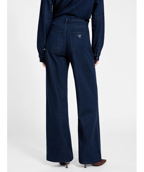 Guess(ゲス)の「BLOSSOM Wide Leg デニムパンツ ワイドジーンズ レディース(デニムパンツ・レディース・インディゴブルー・26inch/25inch/27inch/24inch)」の2枚目の写真