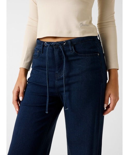 Guess(ゲス)の「BLOSSOM Wide Leg デニムパンツ ワイドジーンズ レディース(デニムパンツ・レディース・インディゴブルー・26inch/25inch/27inch/24inch)」の10枚目の写真