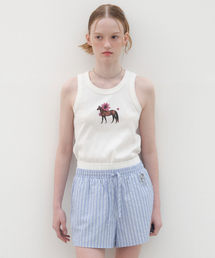 POEV（ポエブ）の「Striped Layered Boxer Shorts - Sky blue（その他パンツ）」