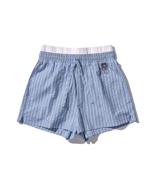 POEV（ポエブ）の「Striped Layered Boxer Shorts - Sky blue（その他パンツ・レディース・その他・FREE）」の2枚目の写真