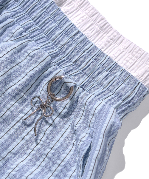POEV（ポエブ）の「Striped Layered Boxer Shorts - Sky blue（その他パンツ・レディース・その他・FREE）」の3枚目の写真