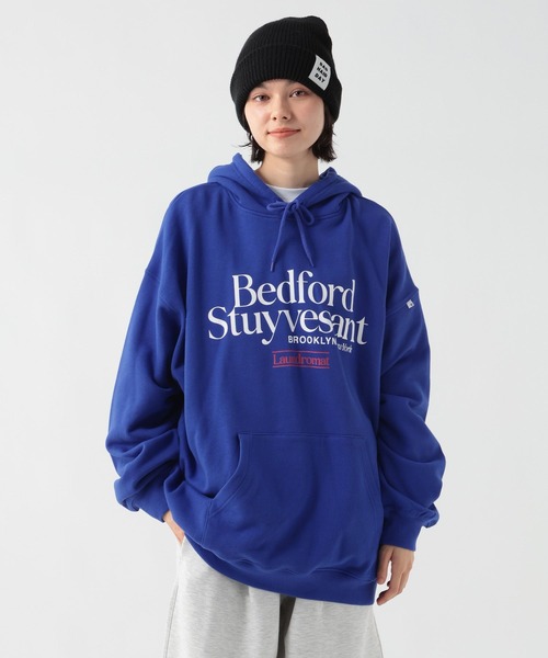 GEORGE'S（ジョージズ）の「プリントスウェットフーディー（パーカー・メンズ・ネイビー/杢グレー/ブルー・MEDIUM/LARGE）」の3枚目の写真