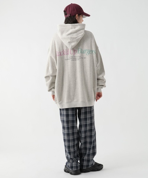 GEORGE'S（ジョージズ）の「プリントスウェットフーディー（パーカー・メンズ・ネイビー/杢グレー/ブルー・MEDIUM/LARGE）」の7枚目の写真