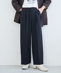 coen | 【定番/新サイズ登場】イージービューティーワイドパンツ（WEB限定サイズあり）(スラックス)