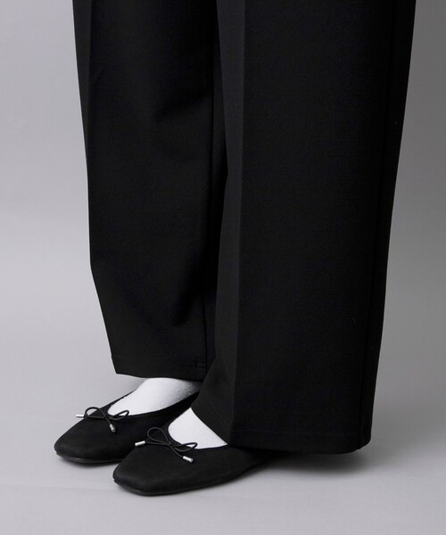 coen(コーエン)の「【定番/新サイズ登場】イージービューティーワイドパンツ(WEB限定サイズあり)(スラックス・レディース・ブラック/ネイビー/ベージュ/ダークグレー/ライム/ライトグレー・XL/L/M/S/XS)」の19枚目の写真